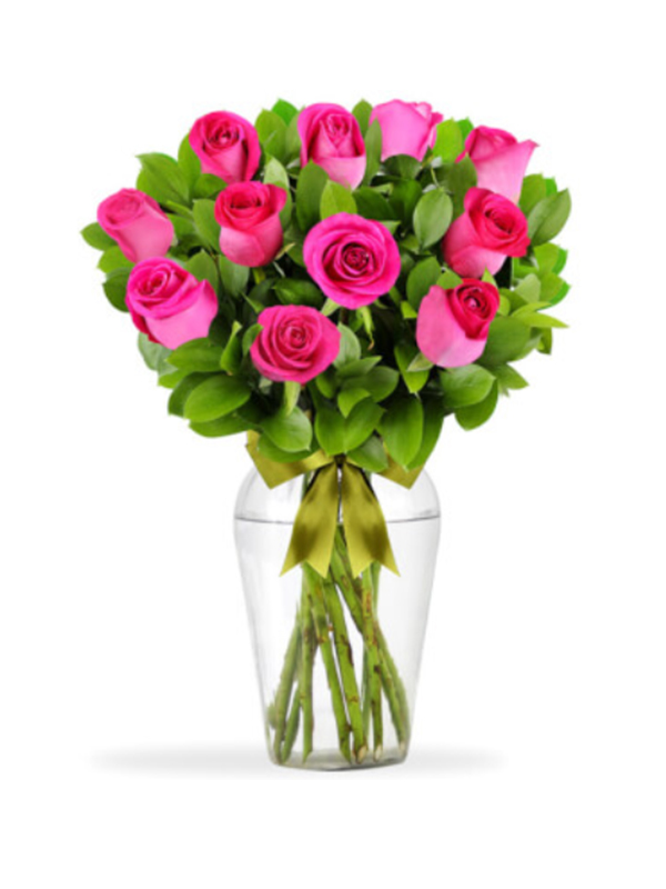 20 Tulipanes Rojos + Moño y Tarjeta